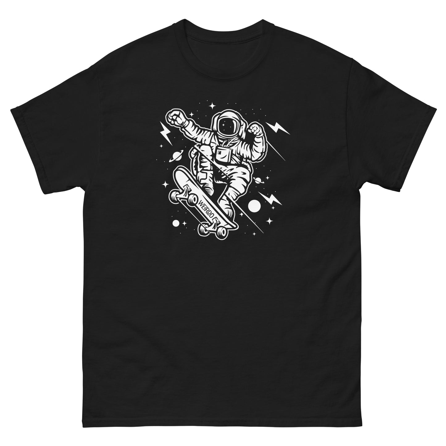 WEIRDO "Space Skater" Black T-shirt