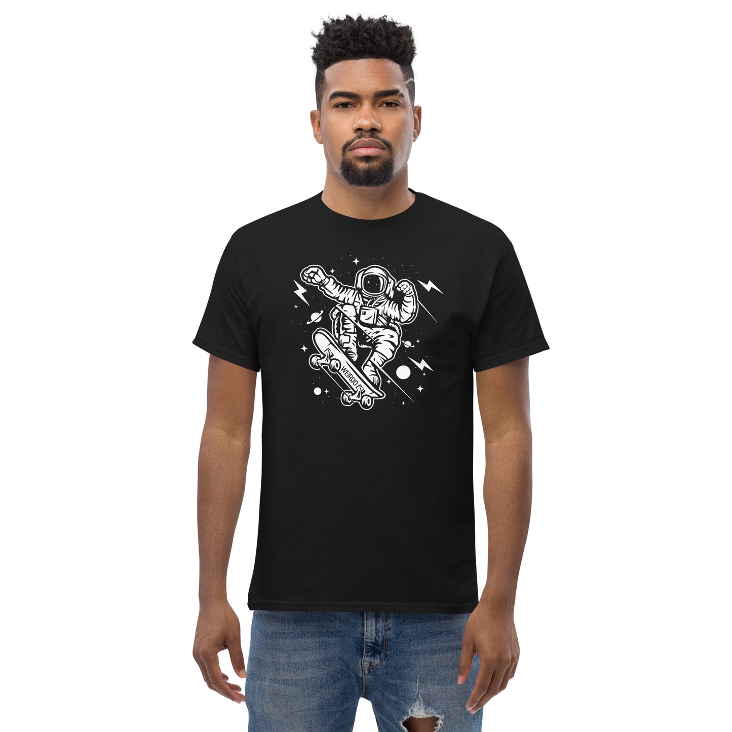 WEIRDO "Space Skater" Black T-shirt