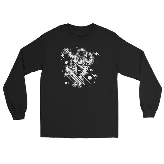 WEIRDO "Space Skater" Black Long Sleeve T-shirt