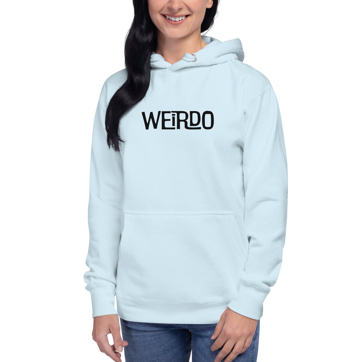 "WEIRDO" Blue Hoodie