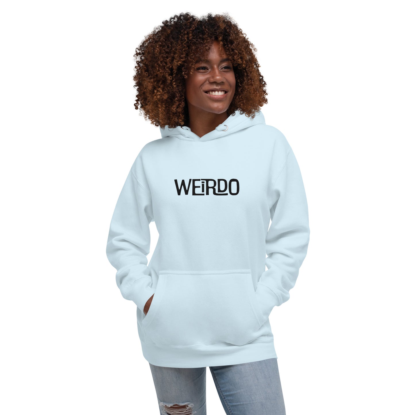 "WEIRDO" Blue Hoodie