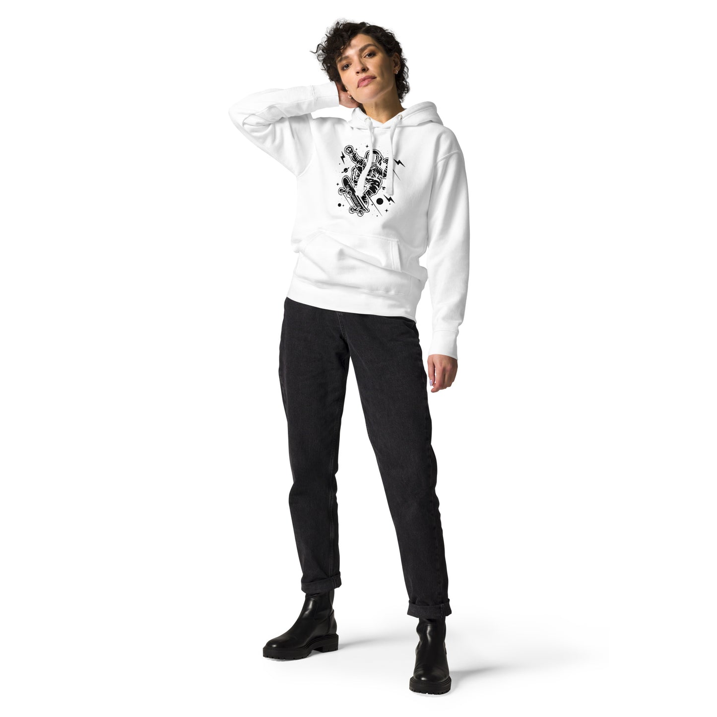 WEIRDO "Space Skater" Black Hoodie