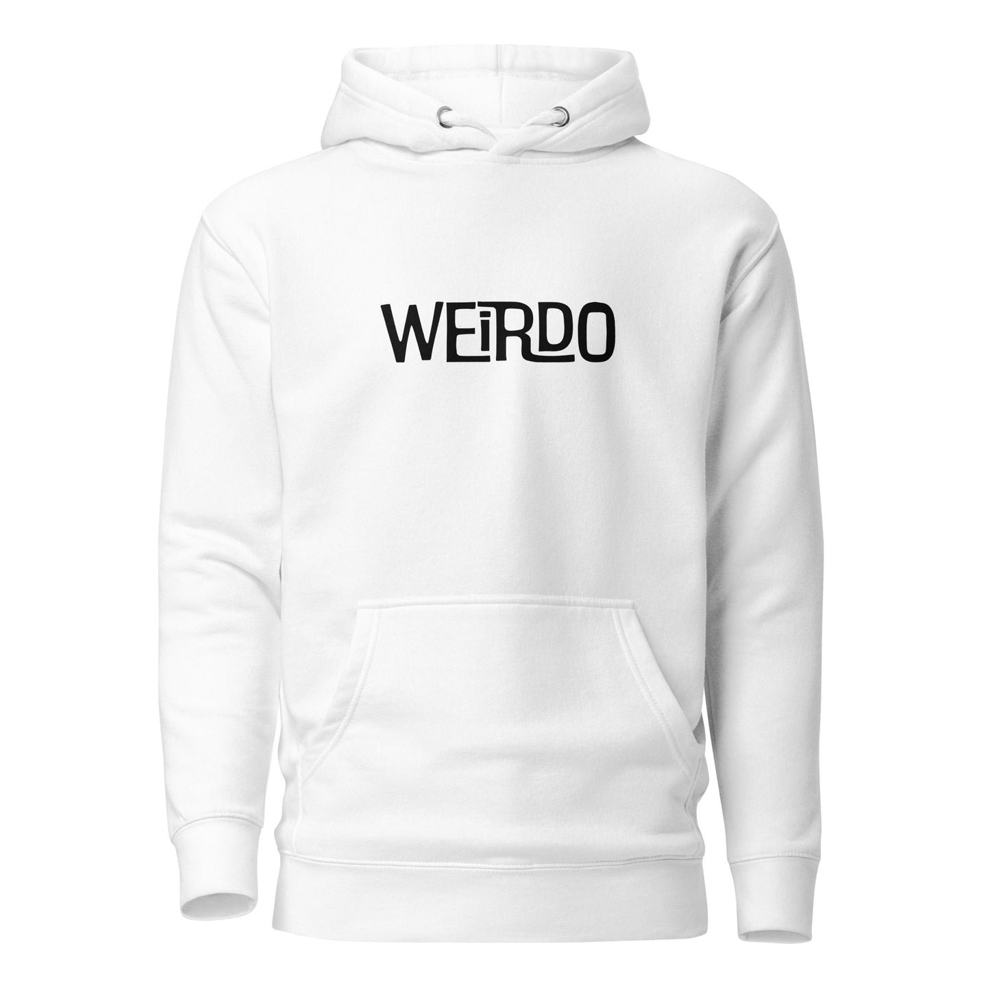 "WEIRDO" White Hoodie